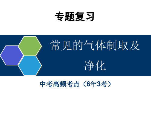 中考化学专项复习《常见气体的制取及净化》课件