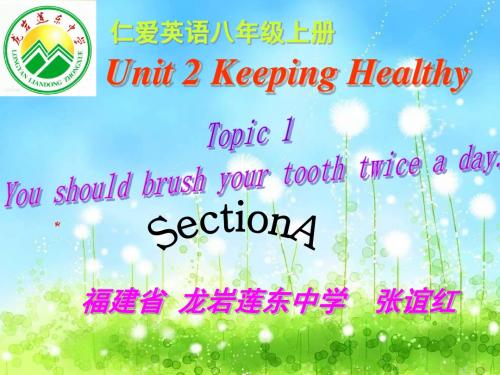 仁爱版八年级英语上册Unit1 Topic2 SectionA(共32张PPT)