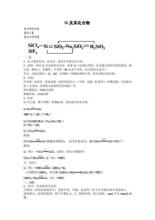 Si及其化合物
