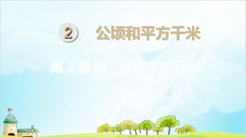 四年级上册数学认识平方千米 精品PPT人教新课标