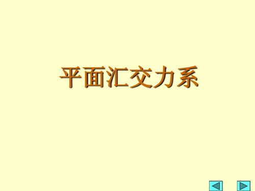 平面汇交力系