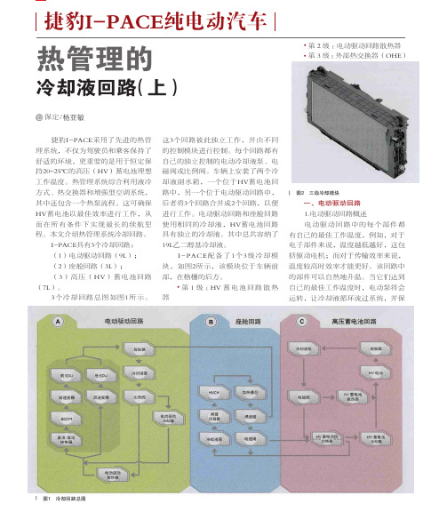捷豹I-PACE纯电动汽车热管理的冷却液回路(上)