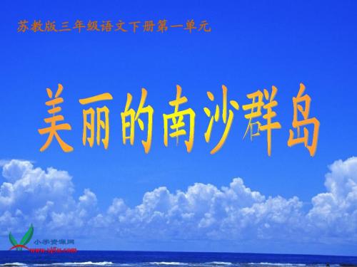 美丽的南沙群岛第二课时