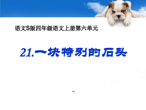 202X语文S版语文四上《一块特别的石头》ppt课件3