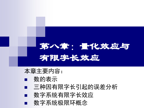 量化效应与有限字长效应
