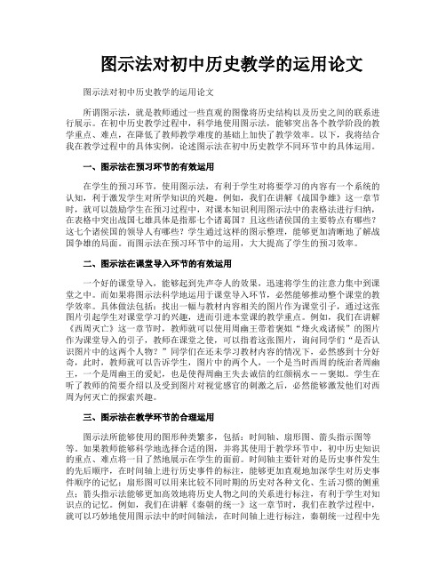 图示法对初中历史教学的运用论文