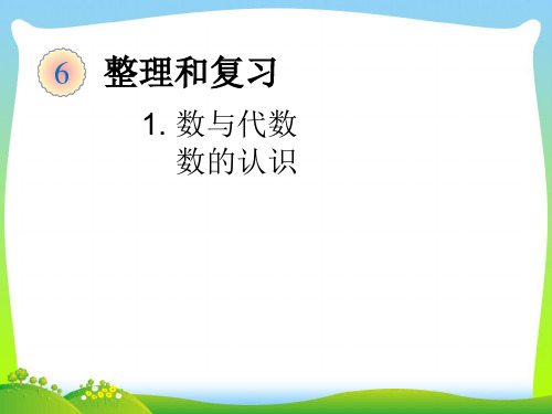 202X人教版六下数学第六单元 整理和复习数与代数 数的认识 课件