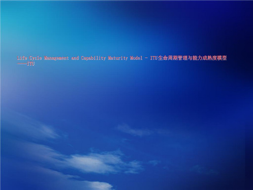Life Cycle Management and Capability Maturity Mode