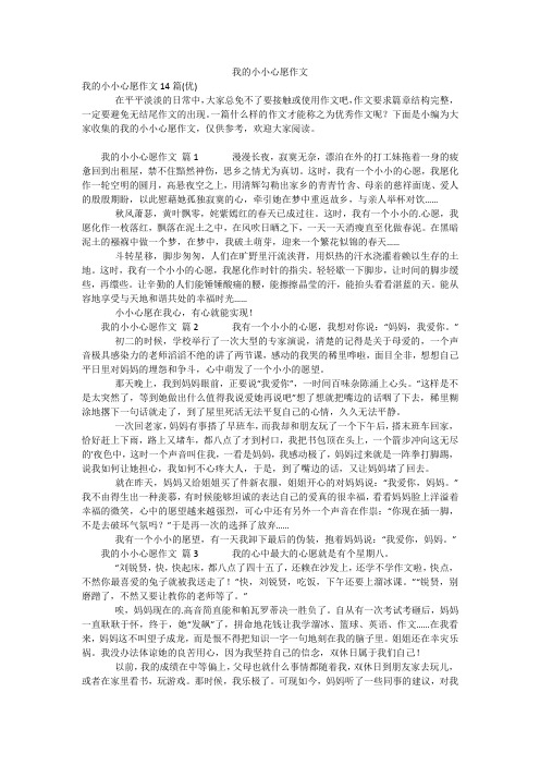 我的小小心愿作文_1