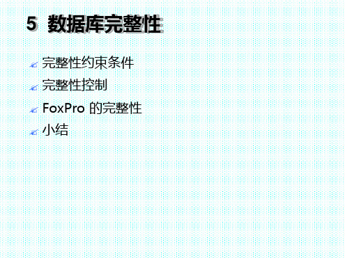 数据库完整性讲解
