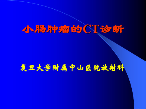 常见小肠肿瘤的CT诊断
