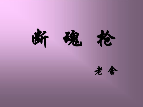 《断魂枪》ppt课件