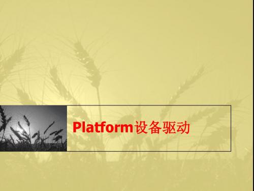 platform设备驱动