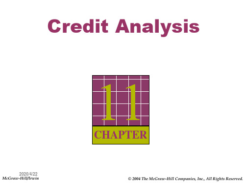 chap011CreditAnalysis(财务报表分析,台湾中兴大学)