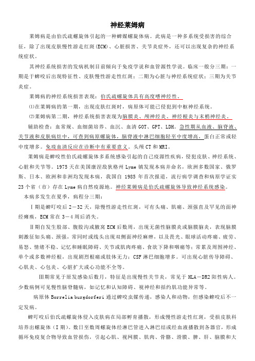 神经莱姆病讲义