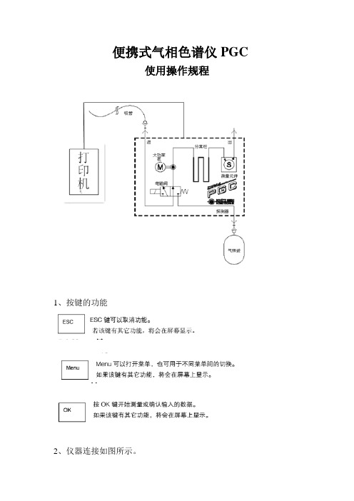 便携式气相色谱仪PGC操作规程