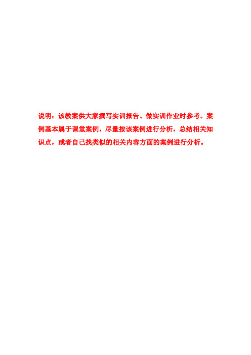 广告学课内实训教案