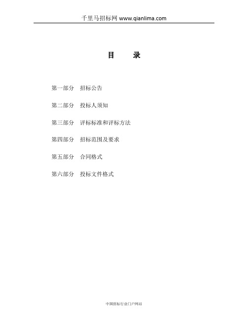 实景三维建模服务招投标书范本