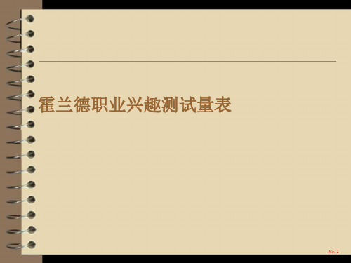 霍兰德职业兴趣测试和职业价值观测试
