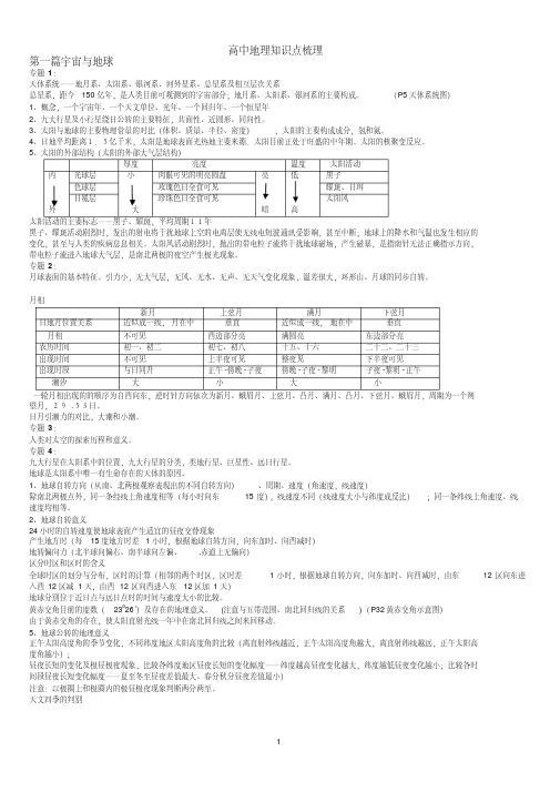 高二地理知识点整理