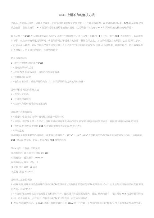 SMT上锡不良的解决办法