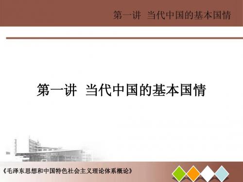 当代中国国情