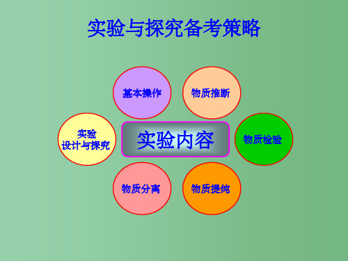 中考化学高效复习优质备考研讨会资料 实验与探究备考策略课件 新人教版
