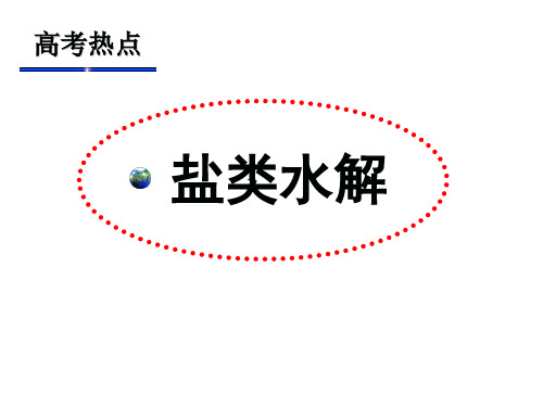 沪科版高中化学高考复习-盐类的水解 课件