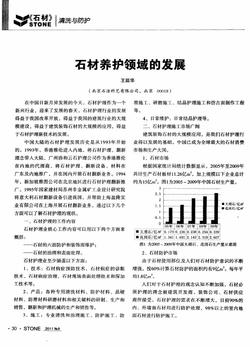 石材养护领域的发展