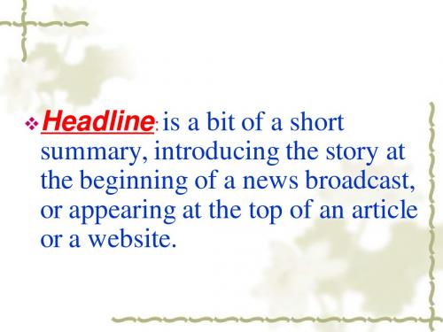 News Headline