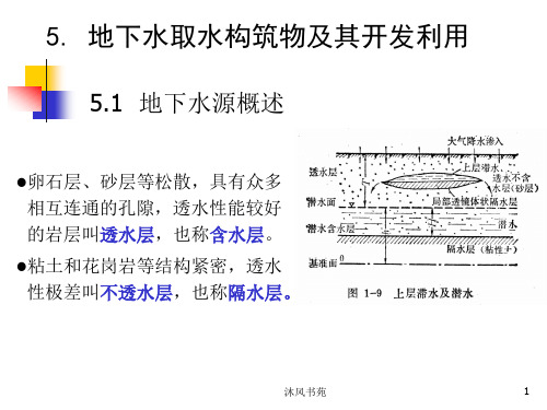 地下水取水构筑物(应用材料)