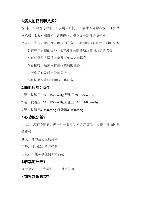 病人的权利和义务