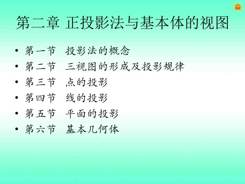 第二章-正投影法及基本体视图