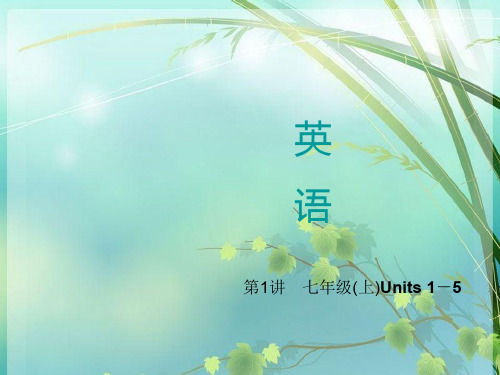 初中英语单词 PPT课件 图文