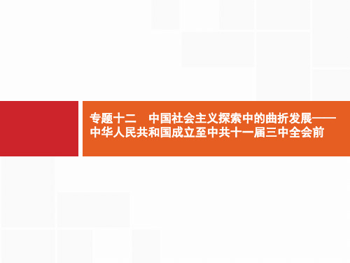 2021版广西高考历史导学一轮复习课件：中华人民共和国成立至中共十一届三中全会前