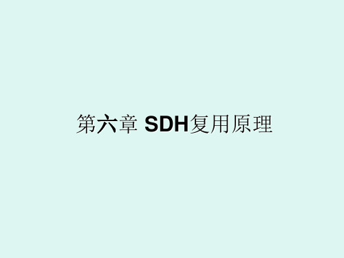 第六章 SDH复用原理
