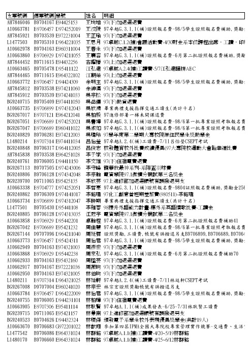 支票号码