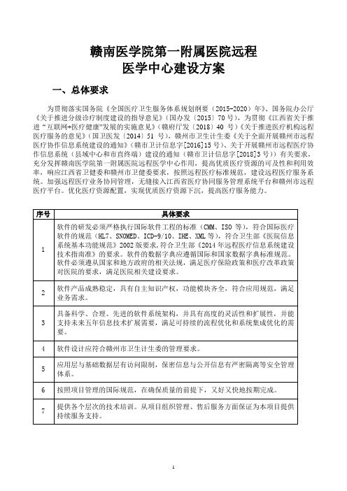 赣南医学院第一附属医院远程