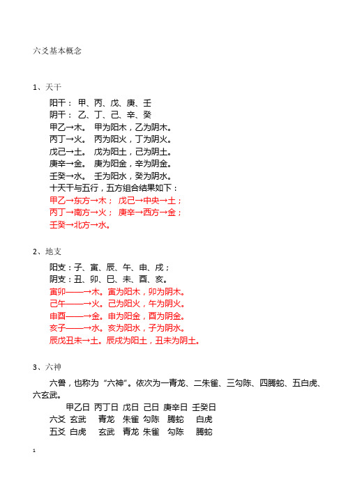 六爻基本概念