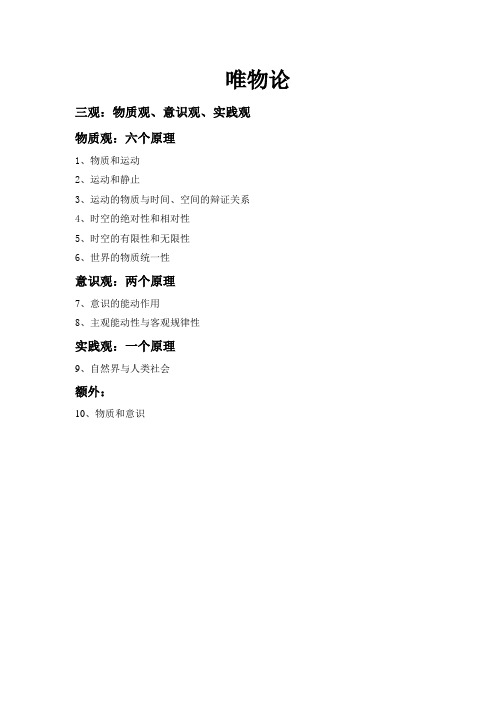 唯物论