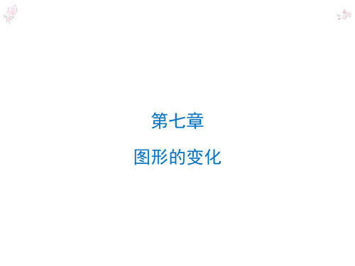 2020年中考备考数学专题复习--第1部分  第7章  第27节 图形的对称(含折叠)、平移与旋转