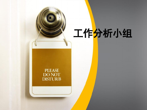 人力资源管理工作分析的工作实例