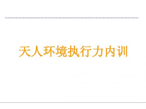 (最新)执行就是有结果的行为企业执行力经典案例与培训