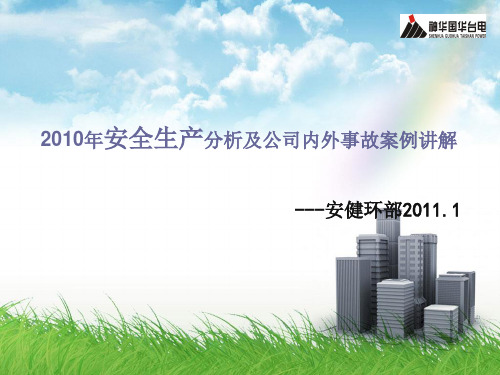 2010年安全生产分析及公司内外事故案例讲解课件