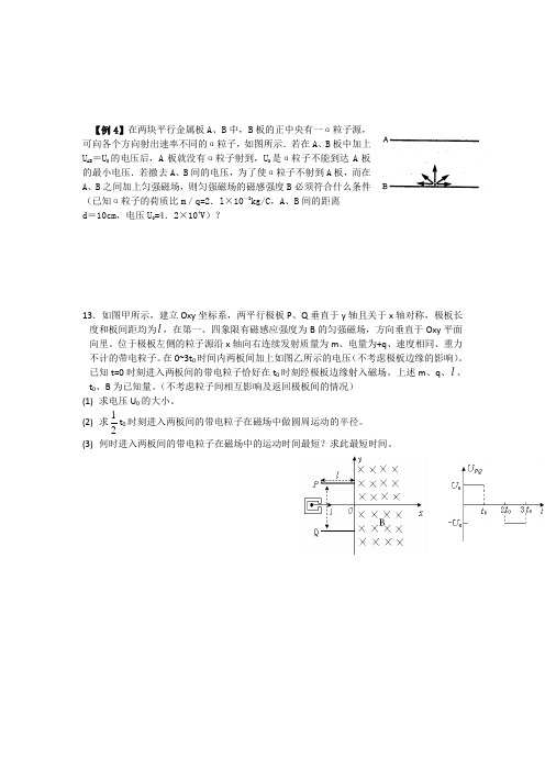 磁场动态圆问题