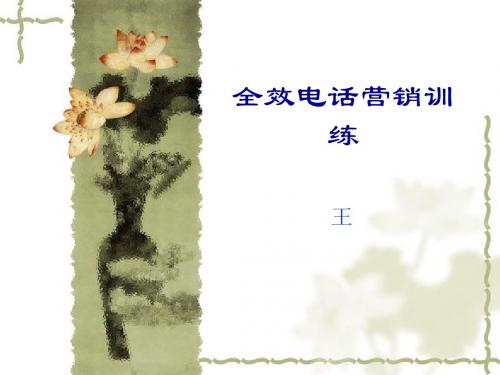 电话营销、销售技巧、电话营销、销售技巧、