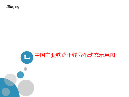 中国主要铁路干线分布动态示意图-课件