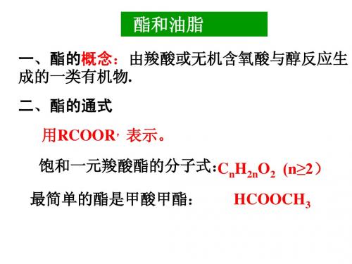 高二化学羧酸_酯课件