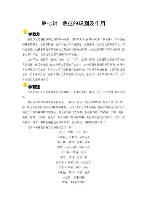 第七讲 象征的判断及作用