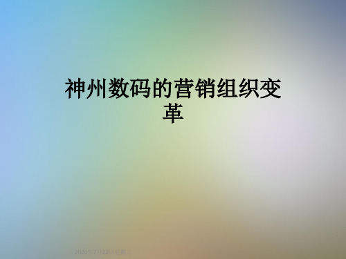 神州数码的营销组织变革